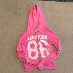 Victoria Secret Love Pink zip up